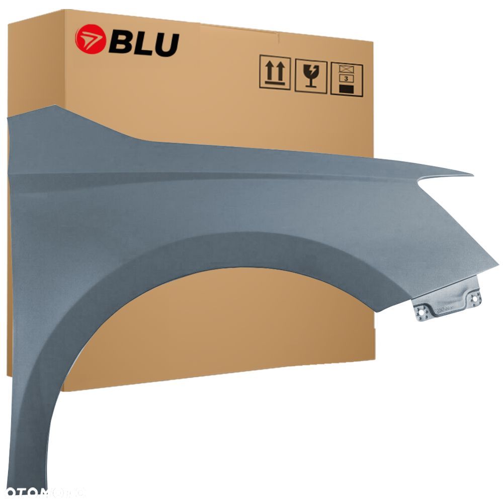 BLU Błotnik Skoda Fabia III 3 NJ3 LF7Y Prawy Szary 2014-2018 przód GrauMetal - 1