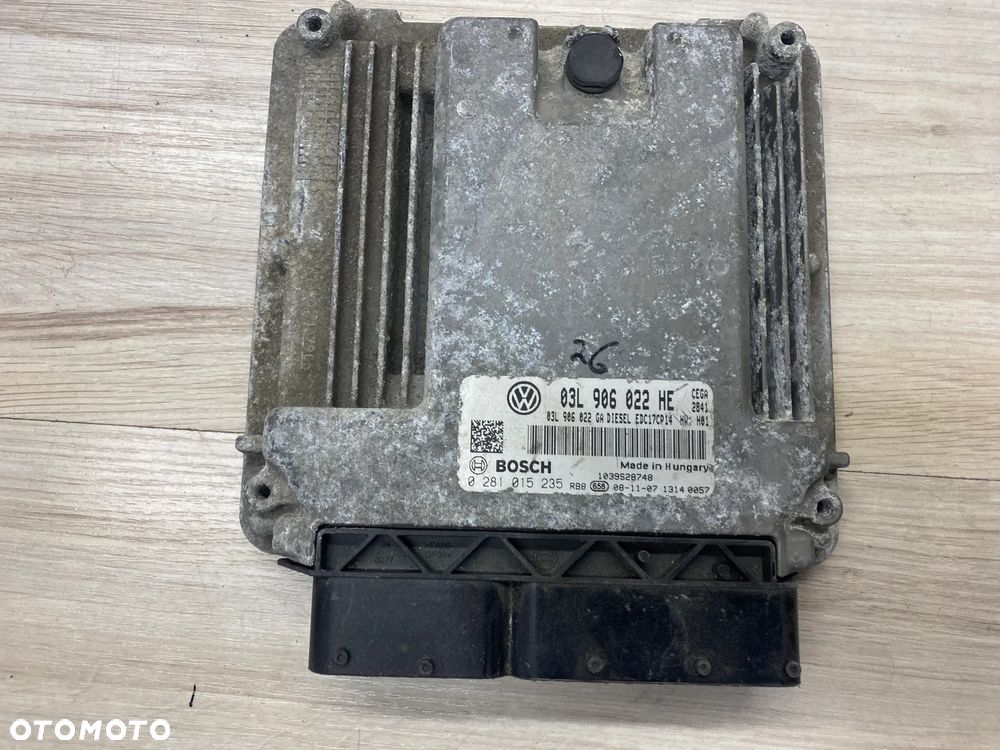 KOMPUTER STEROWNIK SILNIKA ECU SKODA OCTAVIA VAG 03L906022HE - 1