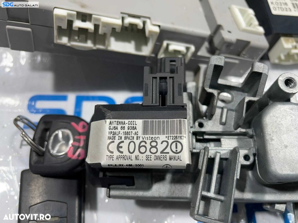 Kit Pornire ECU Calculator Motor RF7J Calculator Confort Contact Cititor Chei Cheie CIP Imobilizator Mazda 6 RF7 2.0 Diesel 2002 - 2008 Cod 275800-6585 67890A 67560GJ6A-66-938A[L4334] [L4335] - 4