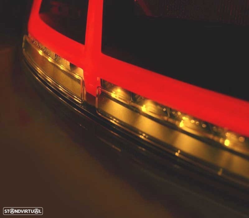 FAROLINS TRASEIROS AUDI TT 06-14 LED VERMELHO FUMADO DINAMICOS - 6