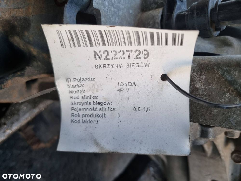 SKRZYNIA BIEGÓW HONDA HR-V 1.6 4X4 - 2