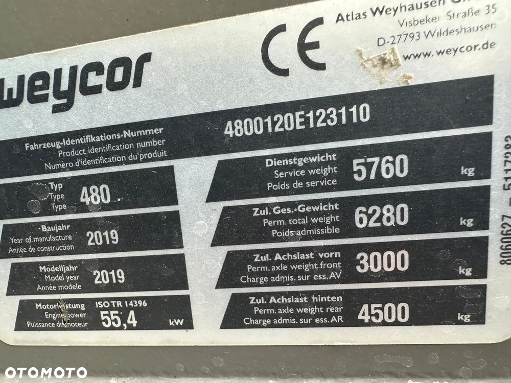 Weycor Atlas AR 480 2019 AR-70 2000-2500mtg - 9