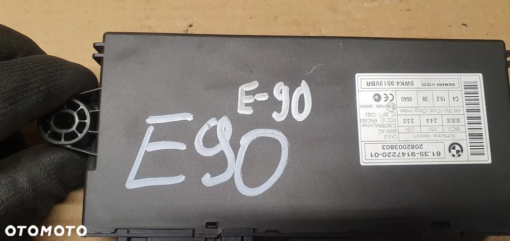 Moduł sterownik komfortu CAS BMW 3 E90 9147220 - 5