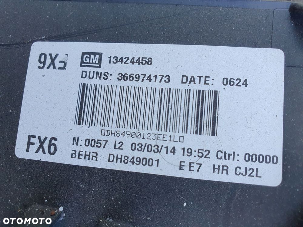 nagrzewnica dmuchawa Opel Zafira C - 8