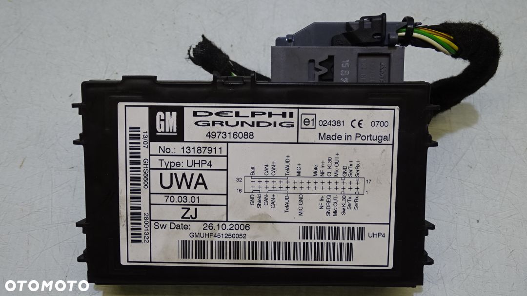 MODUŁ BLUETOOTH OPEL ASTRA III  H 1.7CDTI - 1