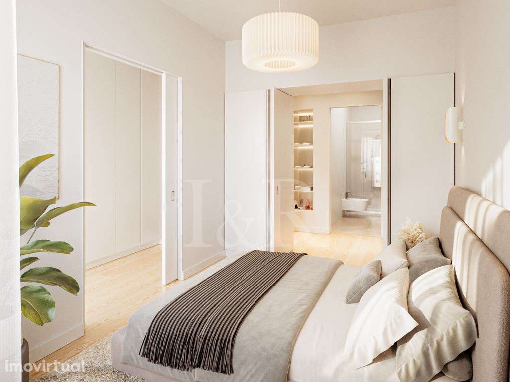 Apartamento T1+1 com terraço junto ao jardim Gulbenkian - Grande imagem: 2/18