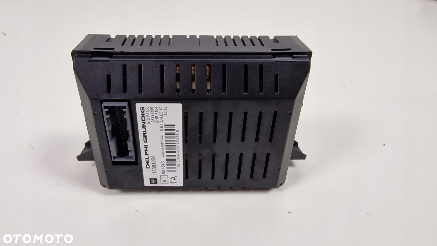 OPEL CORSA D WYŚWIETLACZ PANEL 13381204 - 2