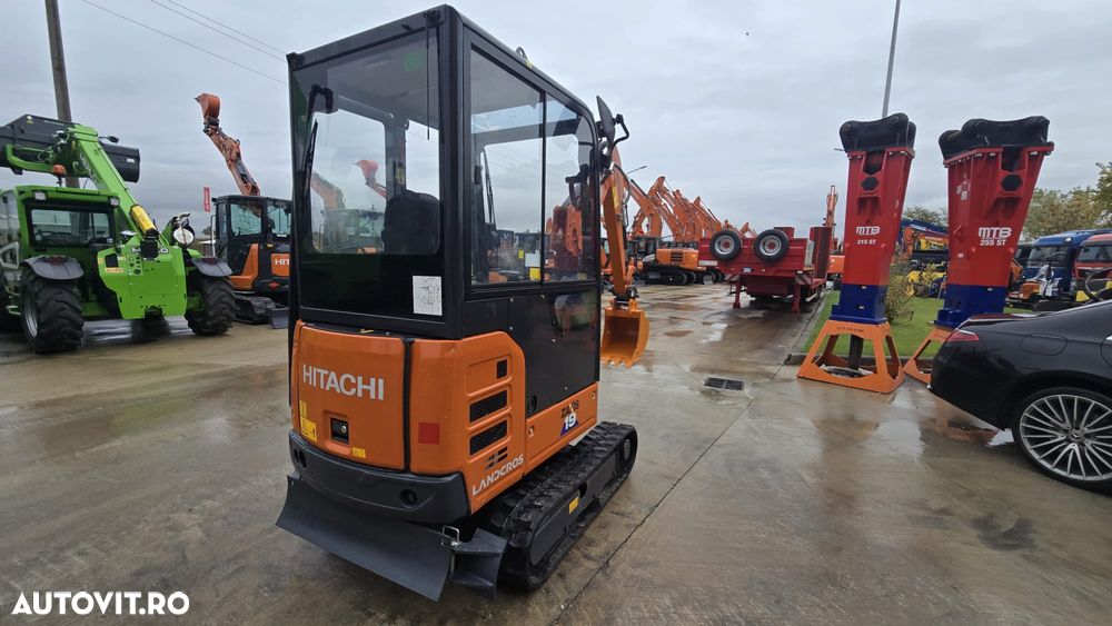 Hitachi ZX19-6, 2tone, 2026, EX DEMO 158h, LAMA, cupla rapida+cupa ingusta+cupa lata+cupa taluz, inst picon, latime 0,8m, latime cu senile extinse 1,2m, ad sapare 2,8m, ridica 1t, produs in JAPONIA, posibilitate leasing 4 ani-PROMOTIE 23900 EUR+Tva - 28