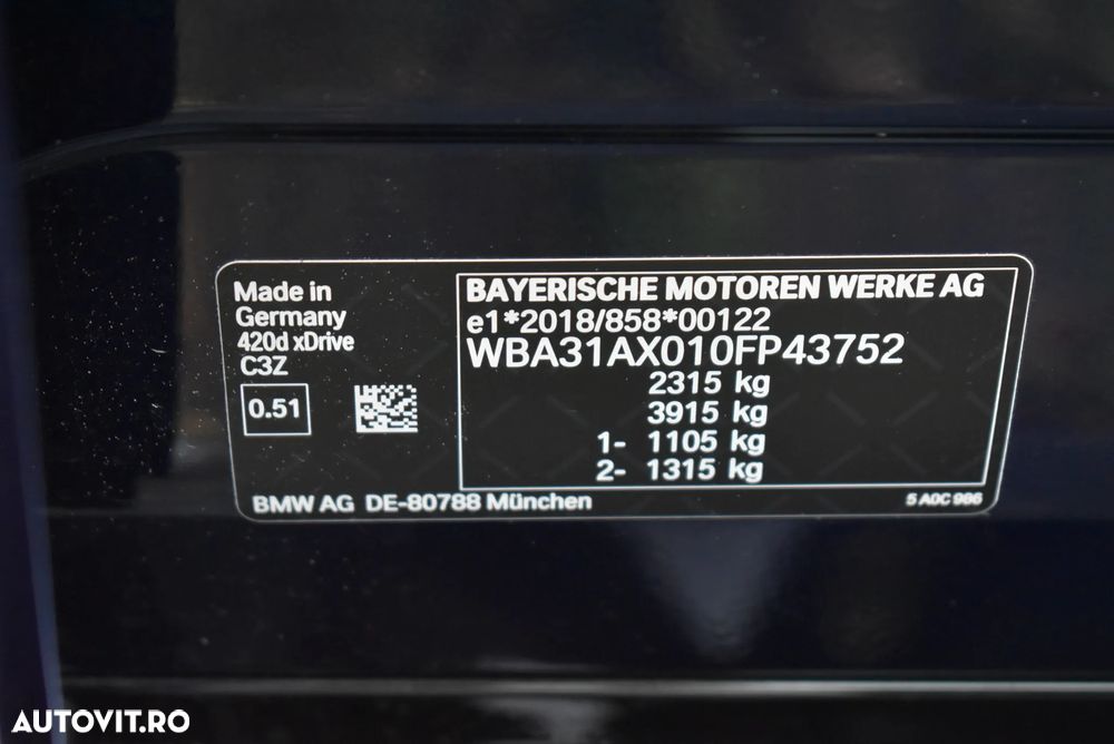 BMW Seria 4 420d xDrive AT MHEV - 36