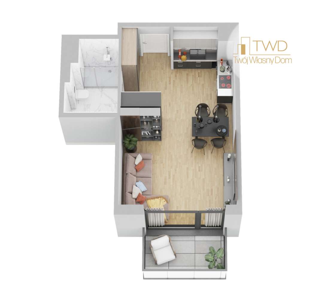 Nowa kawalerka | balkon | 0% prowizji