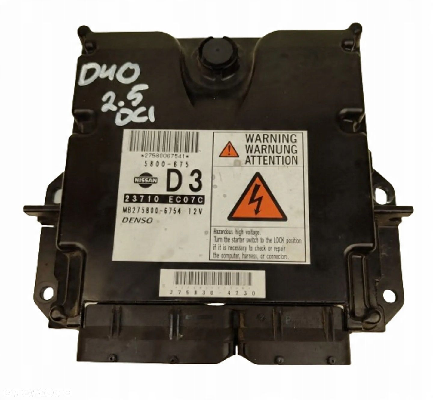 NISSAN NAVARA D40 PATHFINDER 2.5 DCI KOMPUTER STEROWNIK SILNIKA 23710-EC07C - 1