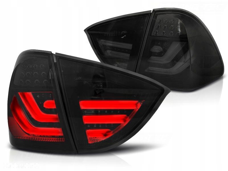 Lampy tylne kpl Led Bar Neon Tuning Black Bmw 3 e91 kombi touring 2004-2008 - 3