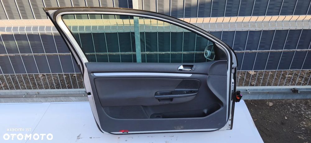 Drzwi kompletne Lewe Prawe VW GOLF 5 LA7W V części przód przednie 3D srebrne kierowcy poszycie - 8