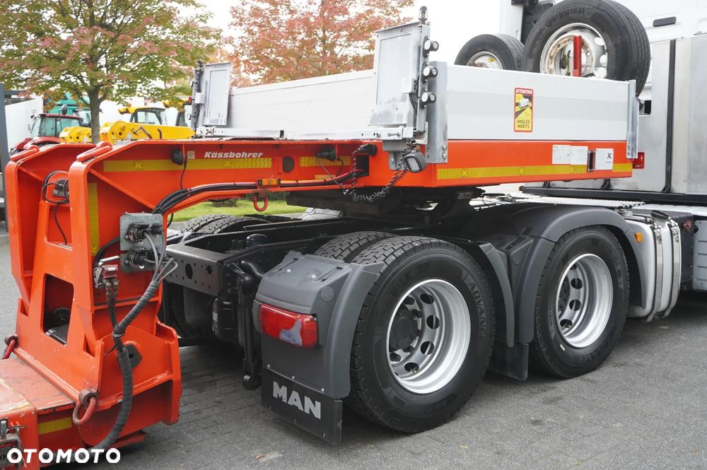 MAN TGX 28.510 6×2 / Naczepa niskopodwoziowa Kässbohrer LB2 TIEF-BETT / naczepa rozsuwana 16.5 m / DMC 65 t / osie skrętne - 16