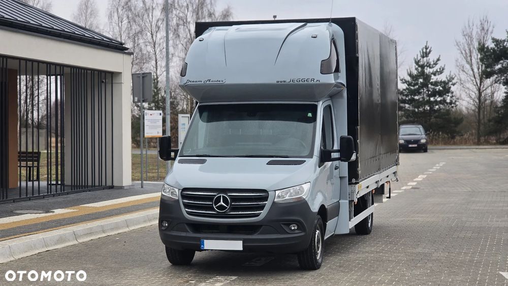 Mercedes-Benz SPRINTER 316 CDI 907❗ PLANDEKA 10 PALET / DRZWI Z TYŁU / DWIE WYSOKOSCI JAZDY / ZABUDOWA JEGGER / MAX ROZSTAW OSI / PODUSZKI PNEUMATYCZNE / SYPIALKA / RAMA / LAWETA / SALON POLSKA ❗❗ - 26