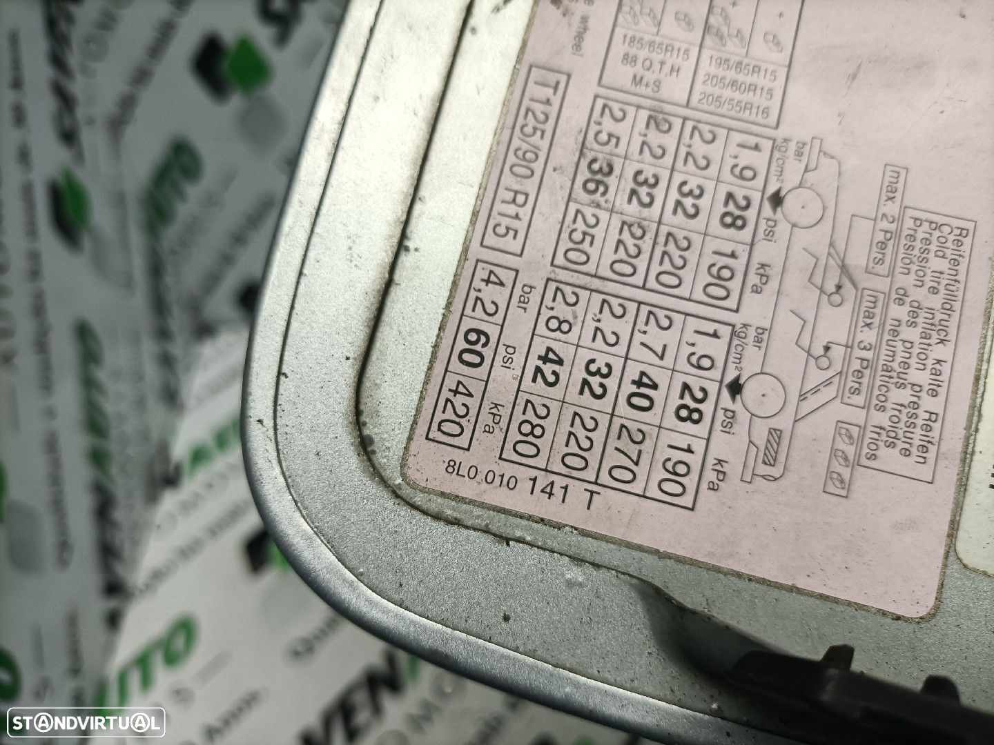 Tampa Depósito Combustível Audi A3 (8L1) - 3