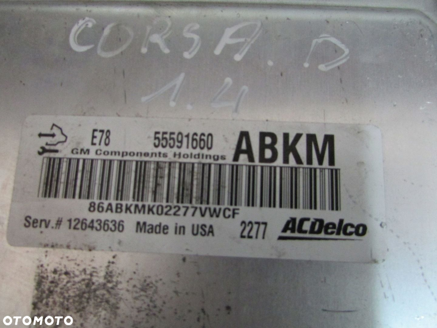 KOMPUTER 1.4 T TURBO 12643636 ABKM CORSA D LIFT 12 - 2
