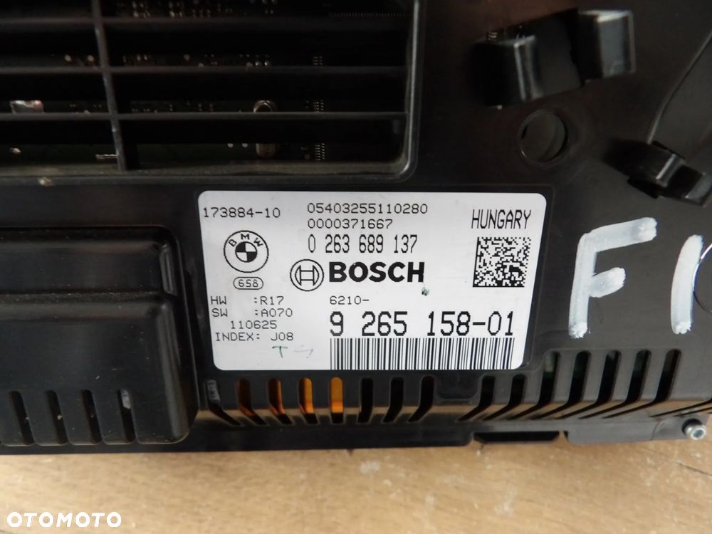 BMW - F10,F11 - LICZNIK , ZEGAR - LED - EUROPA - 9265158 - 2