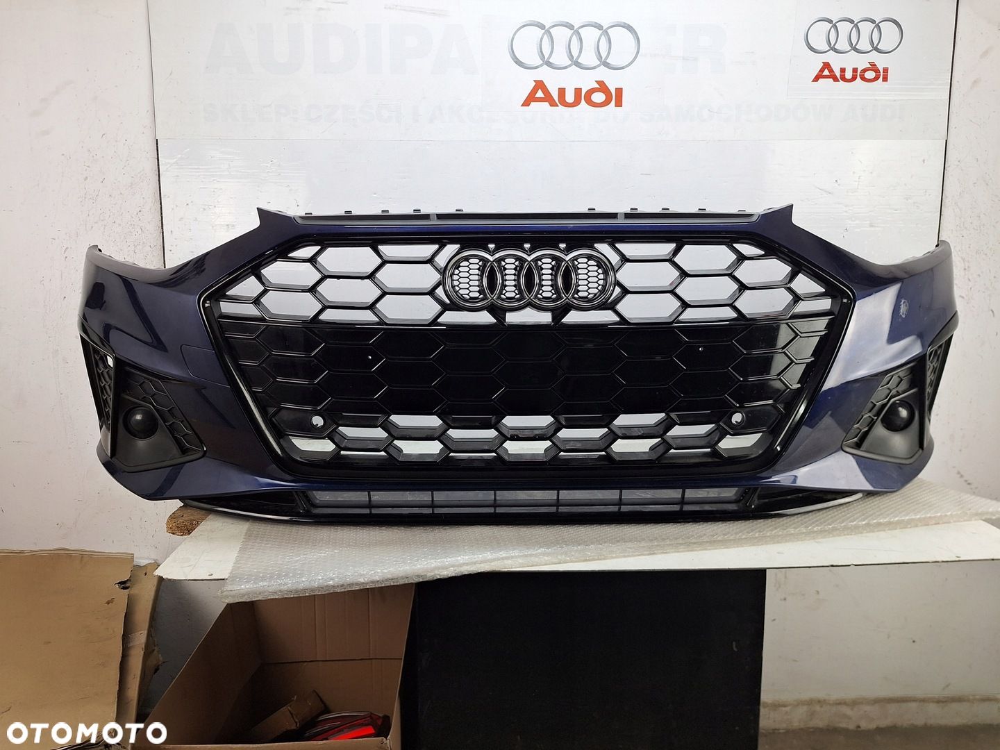 ZDERZAK AUDI A4 S-LINE 8W 8W0 B9 2020-2024 LIFT PO LIFTINGU LIFCIE BLACK OE - 1