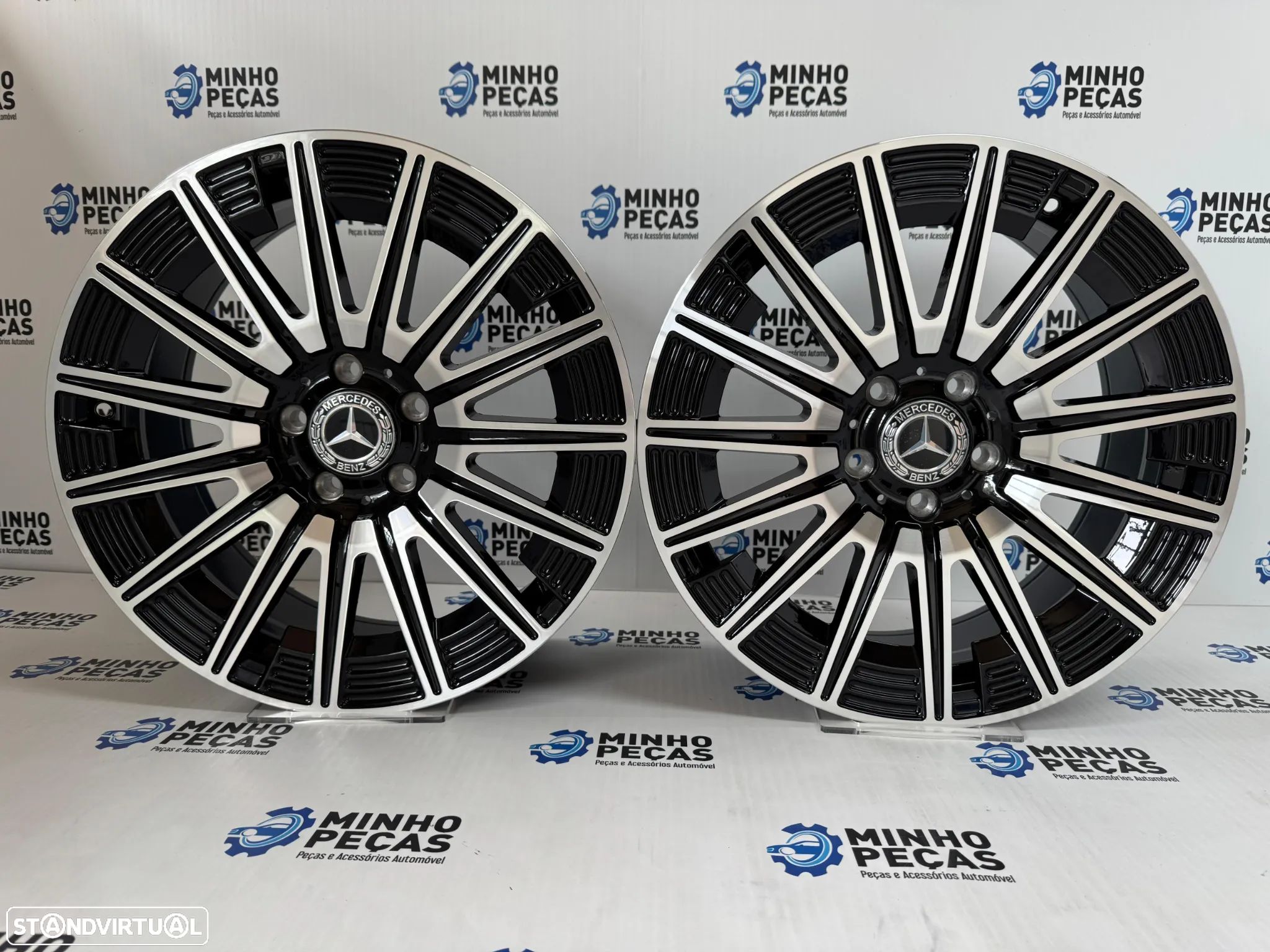 Jantes Mercedes Novo E63 em 18 Preto e Polido - 1