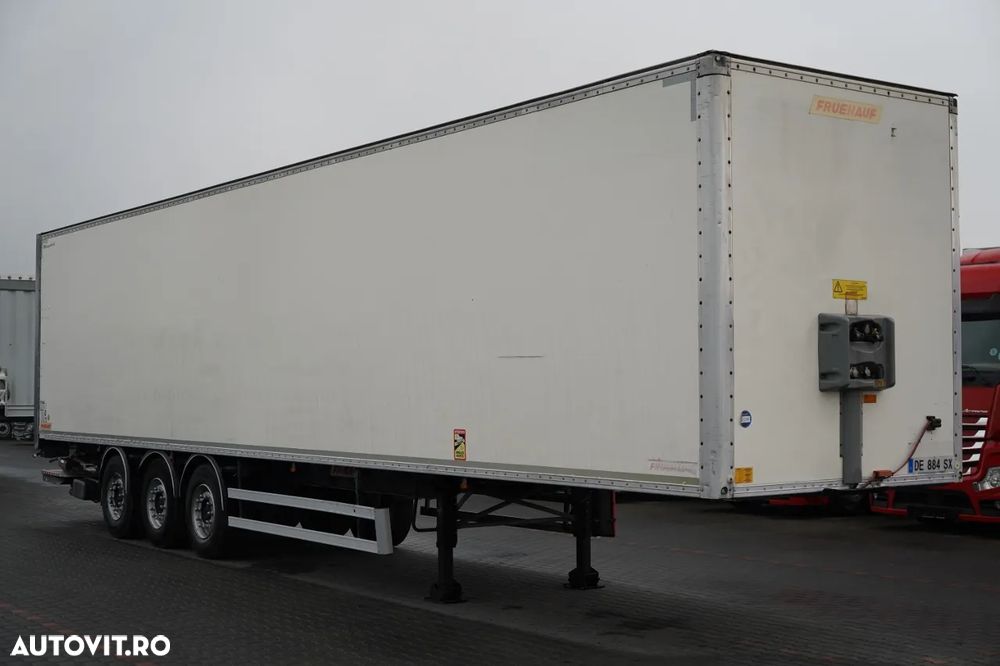Fruehauf / SEMIREMORCĂ FURGON / STANDARD / LIFT HIDRAULIC DHOLLANDIA - 3.000 KG / PODEA REZISTENTĂ (HEAVY-DUTY) / SAF / UȘĂ TIP RULOU / - 9