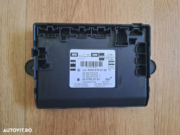 Unitate ECU SAM Modul control Usa Stanga Spate Mercedes S class w221 2005-2013
