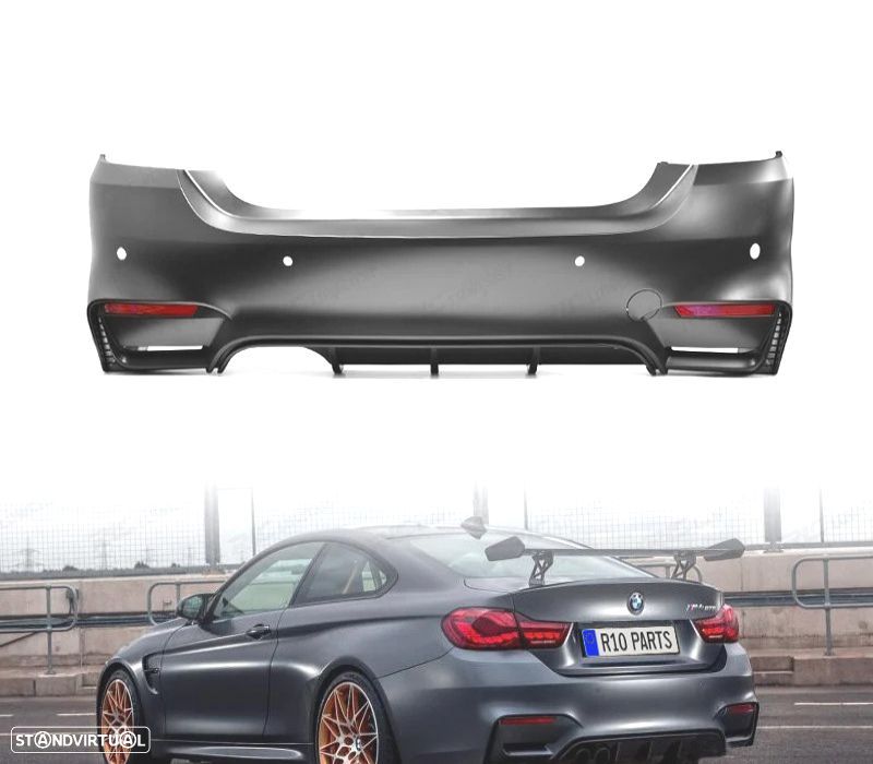 PÁRA-CHOQUES TRASEIRO BMW F32 LOOK M4 PDC - 1