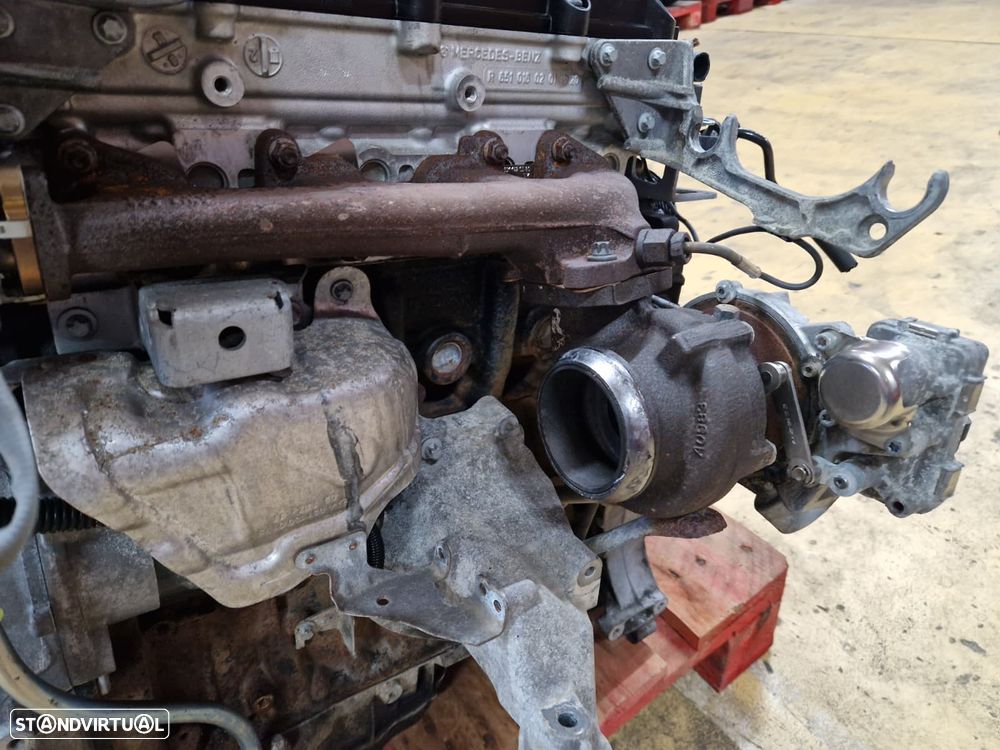 Motor usado 651900 MERCEDES CLASS C W204 220CDI 170CV OM651 W212 - 12