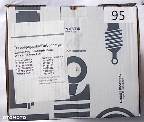 Turbosprężąrka turbina 1.9JTD Alfa Romeo Fiat Lancia 712766-5003S - 6