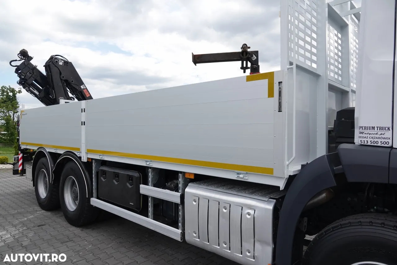 Mercedes-Benz AROCS 2640/ 6x4 / TRANSMISIE - 6,5 M / HDS HIAB 158 DS-4 / extensie: 12,5 M / EURO 6 / RADIOCOMANDĂ / ROTATOR / FURCI / 2020 - 14