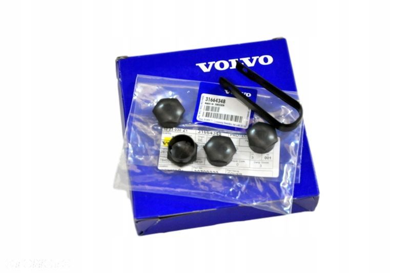 VOLVO nakladki na sruby felgi kola czarne 4szt OE 31664348 - 1