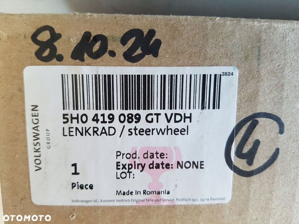 vw golf viii 8 kierownica multifunkcja łopatki skóra 5h0419089gt vdh - 7