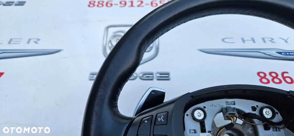 BMW X5 E70 X6 E71 LIFT LCI  KIEROWNICA SKÓRZANA CZARNA M-PAKIET MULTIFUNKCJA ŁOPATKI  7845778 - 6