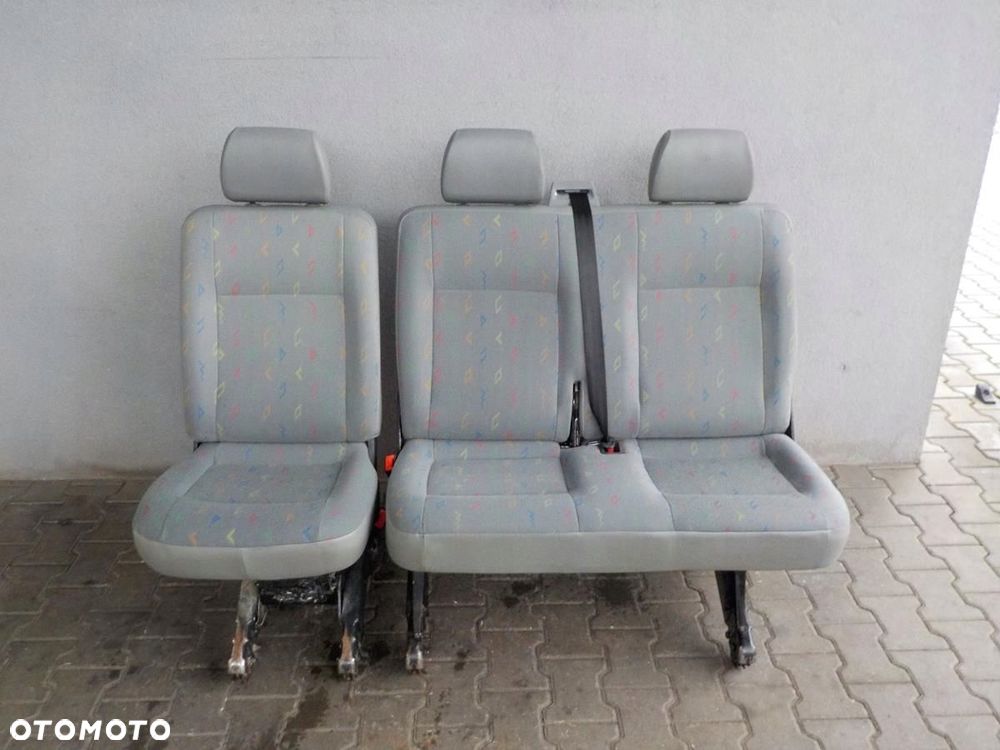 VW T5 FOTEL FOTELE KANAPA RZĄD ŚRODKOWY INKA TYŁ - 1