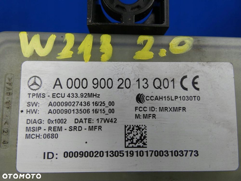 MERCEDES E KLASA W213 W205 W253 MODUŁ CIŚŃIENIA OPON - 2