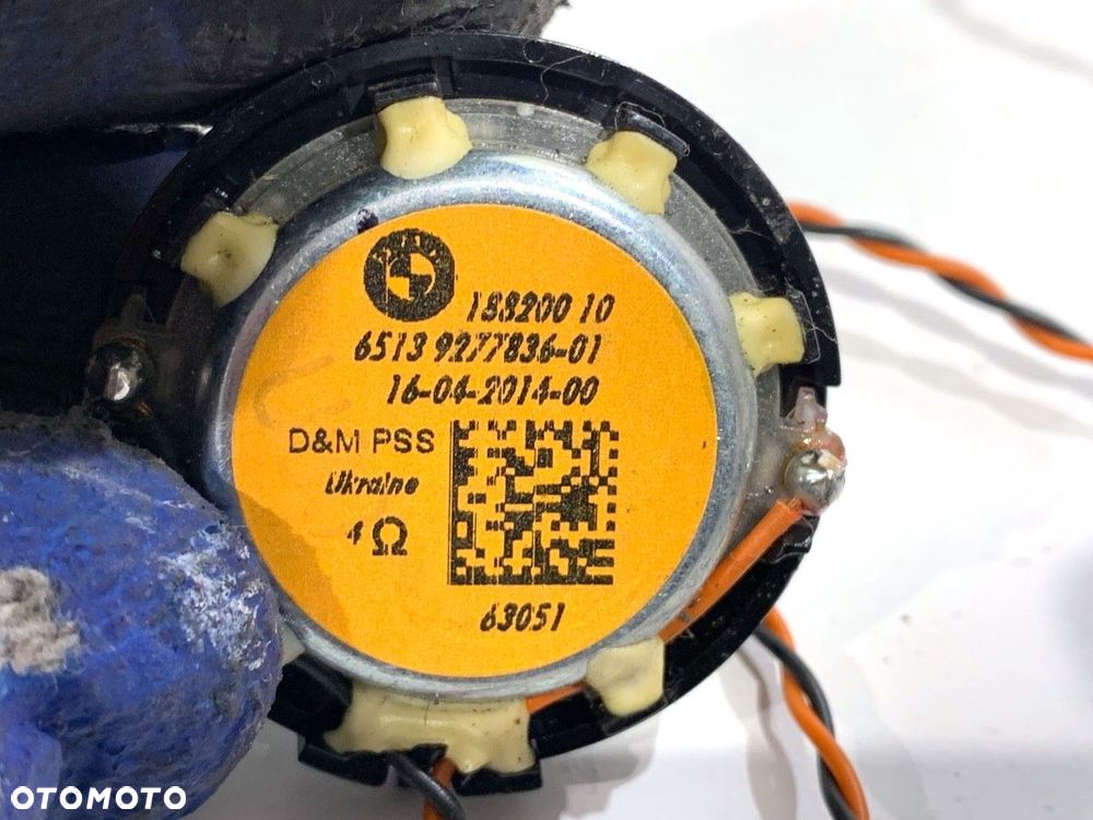 GŁOŚNIKI KOMPLET  BMW X6 (F16, F86) 2014 - 2019 xDrive 30 d 190 kW [258 KM] olej napędowy 2014 - - 27