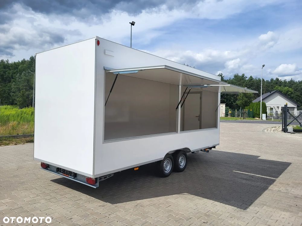 Niewiadów DOSTAWA! H20521HT Przyczepa HANDLOWA gastronomiczna 520x203x230! 2 klapy sprzedażowe, ściany z LAMINATU! DMC 2000kg - 2