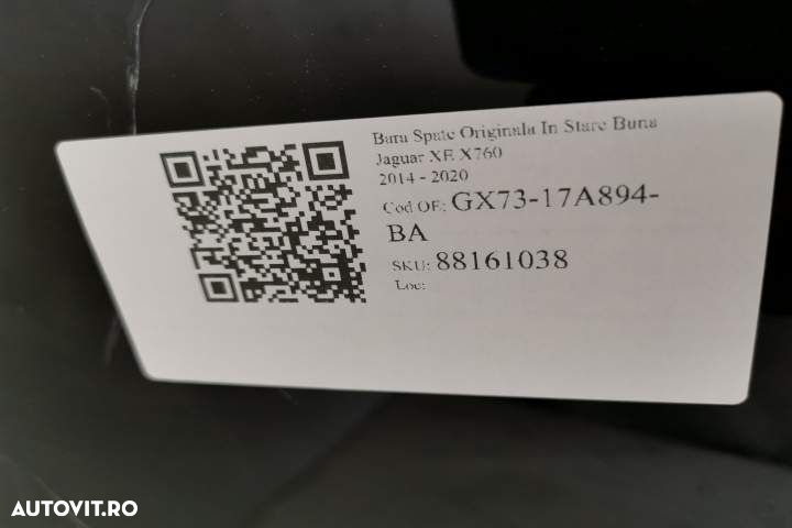 Bara Spate Originala In Stare Buna Jaguar XE X760 [2014 - 2020] Jaguar - 7