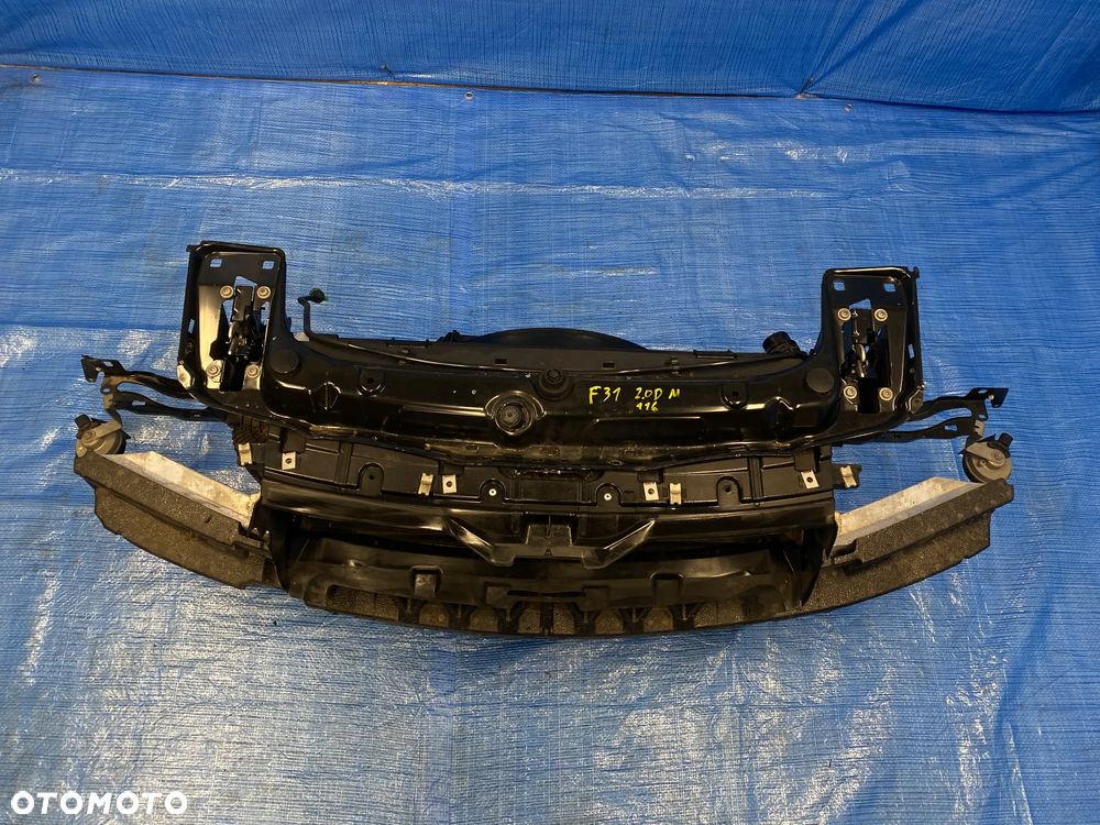 PAS PRZEDNI WZMOCNIENIE BELKA CHŁODNICE WENTYLATOR  KOMPLET MANUAL BMW 320D 2.0D N47 F30 F31 - 4