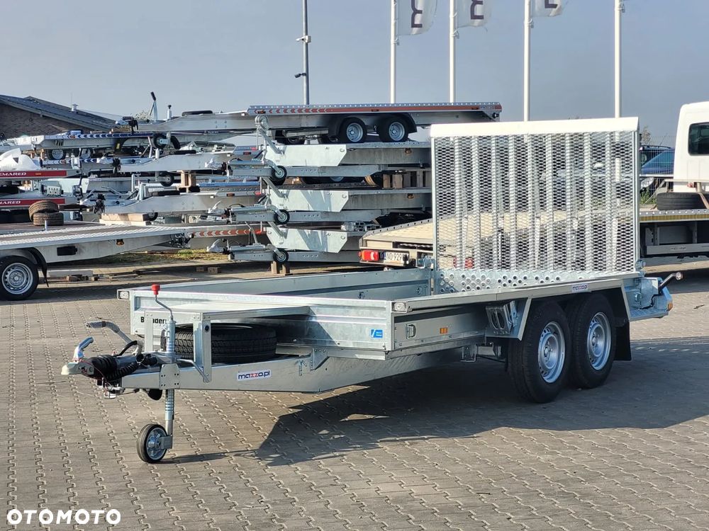 Brenderup Dostawa przyczepa koparkowa budowlanka z trapem 365x180x25cm DMC3500 kg MOCNA I SOLIDNA pod minikoparkę - 4