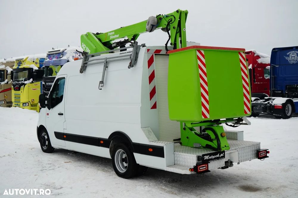 Renault MASTER / AERIAL / Platformă de lucru aeriană Elevateur 142 TPF - 14 m / MAX 265 kg / TABLĂ / - 9