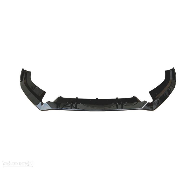 SPOILER LIP FRONTAL AUDI A5 17-20 LOOK RS5 ABT PRETO BRILHANTE - 3