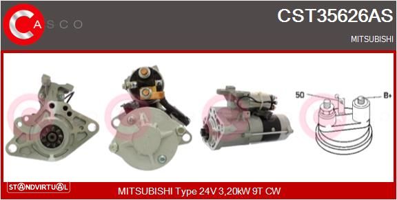 Motor de arranque Mitsubishi Canter 3.9 4D34 - 1