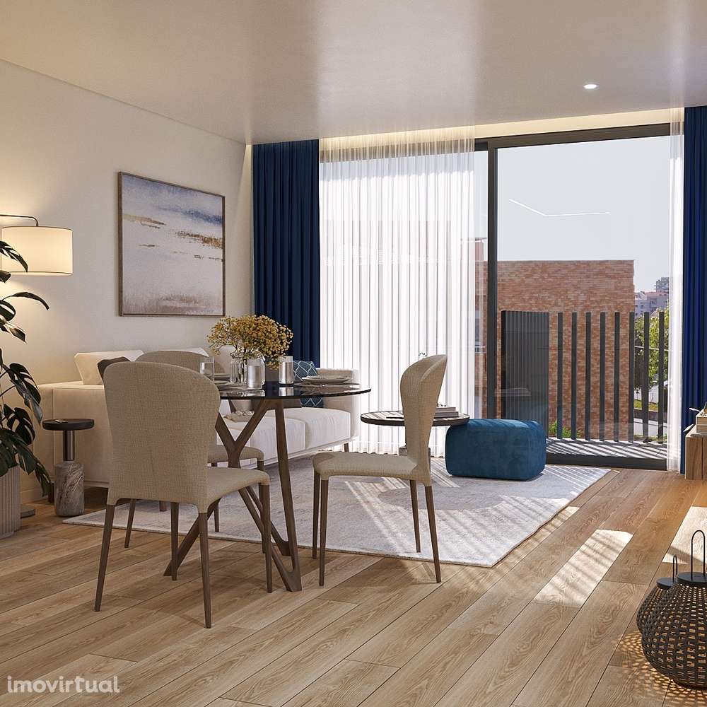 Apartamento T2 Novo com Varanda em Vilar do Paraíso. - Grande imagem: 2/17