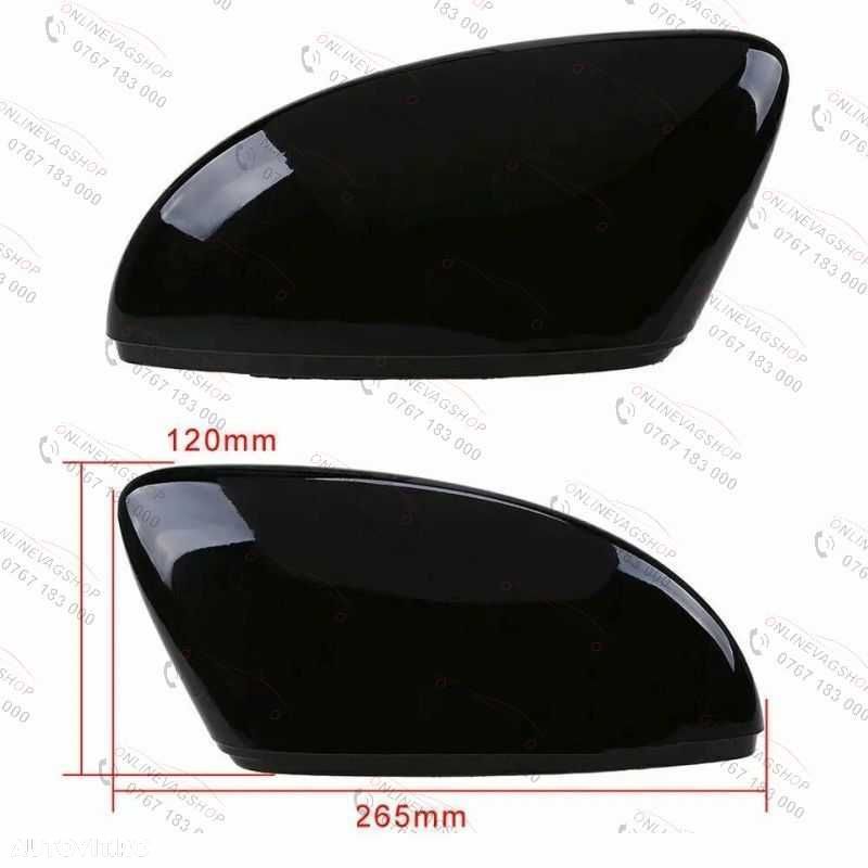 Capace oglinda negru lucios Volkswagen Passat B7, CC, Jetta, Scirocco - 6