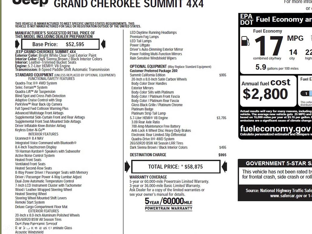 Jeep Grand Cherokee 5.7 V8 HEMI 4WD Automatik Summit - 38