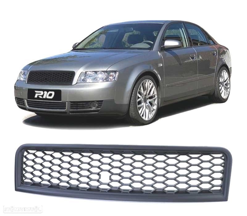 GRELHA AUDI A4 B6 00-04 LOOK RS PRETO MATE - 1