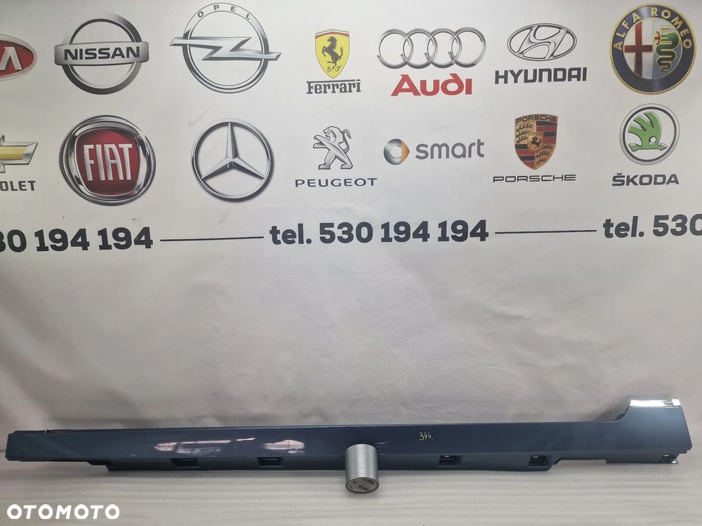 VW PASSAT B8 3G0 KOMBI SEDAN 14- LISTWA PROGOWA / NAKŁADKA PROGU , KOLOR NIEBIESKI METALIK , NR 3G0853857F , NR AUKCJI PR344 - 1