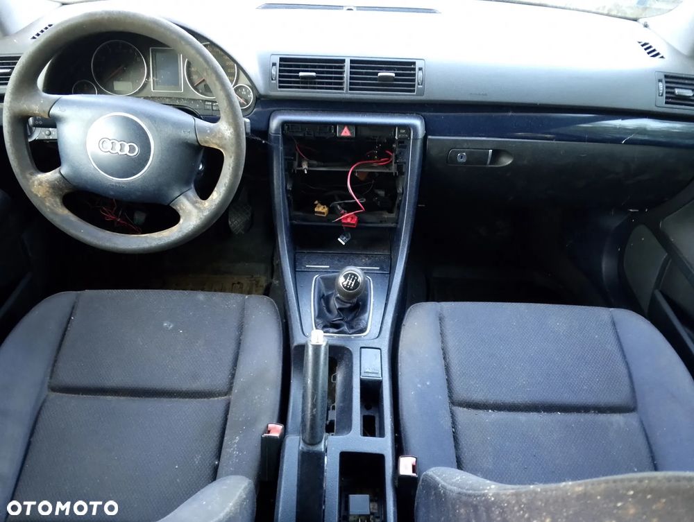 Audi A4 B6 (II) QUATTRO (00-06r.) 1.8 TB R4 20V 149KM. Silnik AVJ Skrzynia FPS lakier LZ5W .Cały na części. GWARANCJA !!! Przód Tył Zestaw Komplet Drzwi Klapa Zderzak Błotnik Maska Grill Atrapa Szyba Pas Lampa Lusterko Boczki Fotel Kanapa Kokpit Deska Rozdzielcza Przełącznik Włącznik Sterownik Przewody Wiązka Instalacja Moduł Komputer Czujnik Listwa Pompa Alternator Wtryski Głowica Rozrusznik Kompresor Sprzęgło Dwumas Silnik Skrzynia ABS Klimatyzacji Paliwa Wspomagania Kolektor Turbina Przepustnica Zawór Chłodnica Koło Hak Belka Sanki Zawieszenie Mcpherson Półoś Amortyzator Wydech Tłumik Zacisk Most - 9