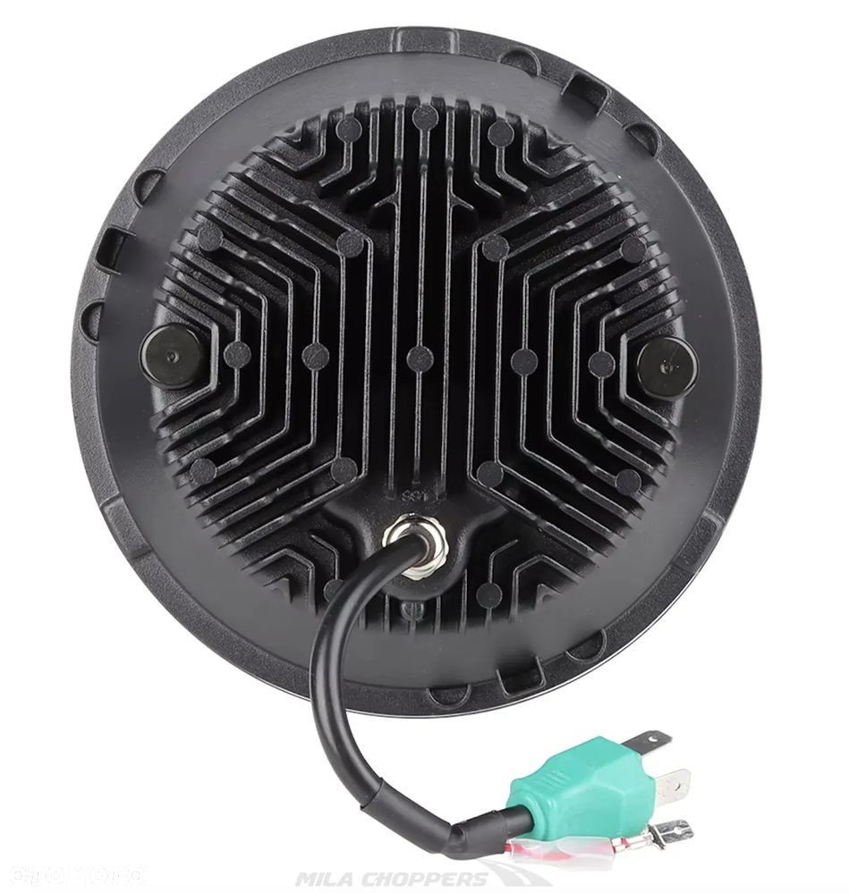 Lampa przednia LED 7" ECE DOT czarna - 4